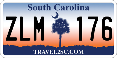 SC license plate ZLM176