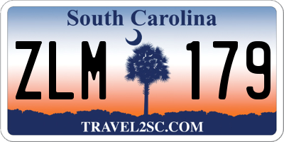 SC license plate ZLM179