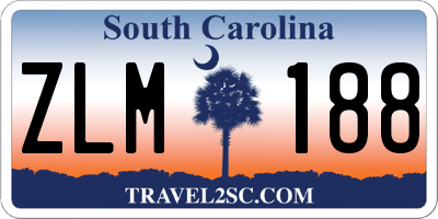 SC license plate ZLM188