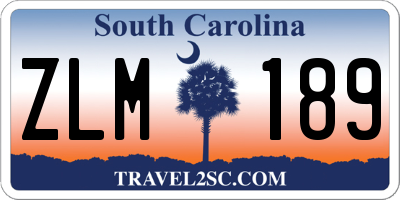 SC license plate ZLM189