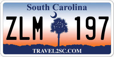 SC license plate ZLM197