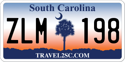 SC license plate ZLM198