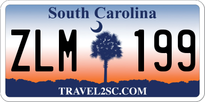 SC license plate ZLM199