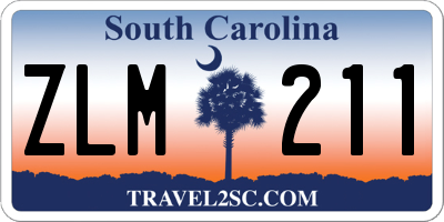 SC license plate ZLM211