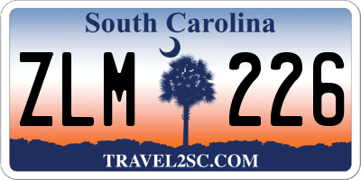 SC license plate ZLM226