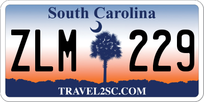 SC license plate ZLM229