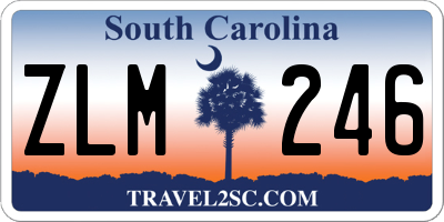 SC license plate ZLM246