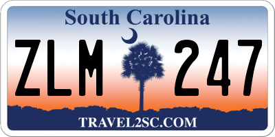 SC license plate ZLM247