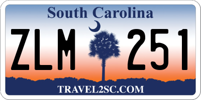 SC license plate ZLM251