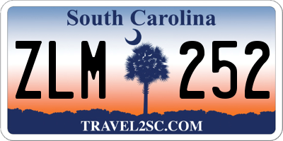 SC license plate ZLM252