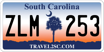 SC license plate ZLM253