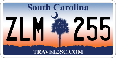 SC license plate ZLM255