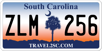 SC license plate ZLM256