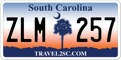 SC license plate ZLM257