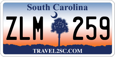SC license plate ZLM259