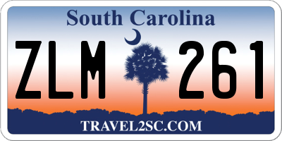SC license plate ZLM261