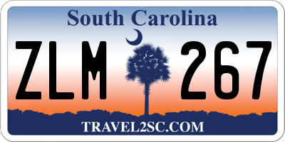 SC license plate ZLM267