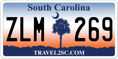 SC license plate ZLM269