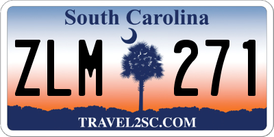 SC license plate ZLM271