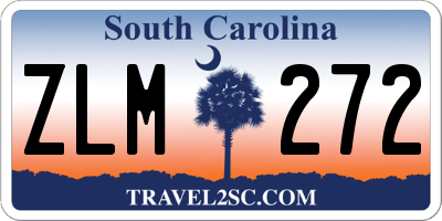 SC license plate ZLM272