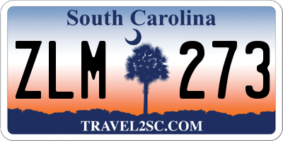 SC license plate ZLM273
