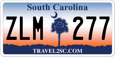 SC license plate ZLM277