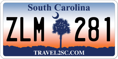 SC license plate ZLM281