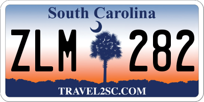 SC license plate ZLM282