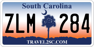 SC license plate ZLM284
