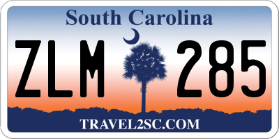 SC license plate ZLM285