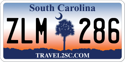 SC license plate ZLM286