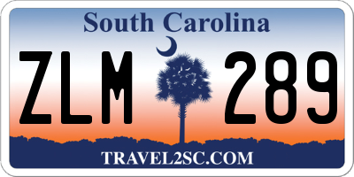 SC license plate ZLM289