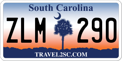 SC license plate ZLM290