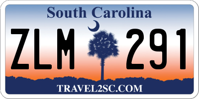 SC license plate ZLM291