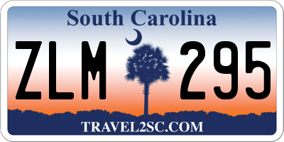 SC license plate ZLM295