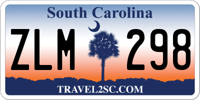 SC license plate ZLM298