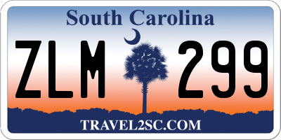 SC license plate ZLM299