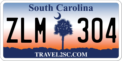 SC license plate ZLM304