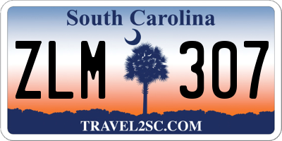 SC license plate ZLM307