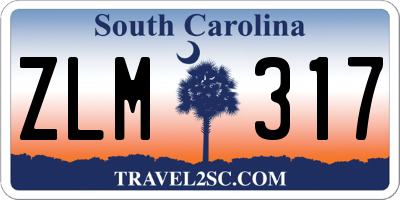 SC license plate ZLM317