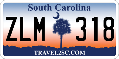 SC license plate ZLM318