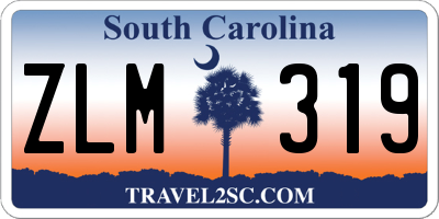 SC license plate ZLM319