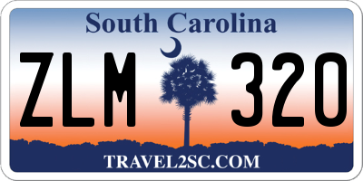 SC license plate ZLM320