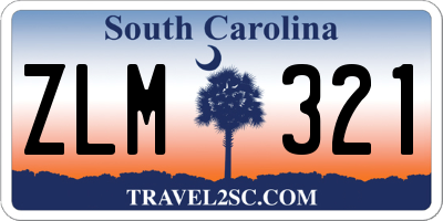 SC license plate ZLM321
