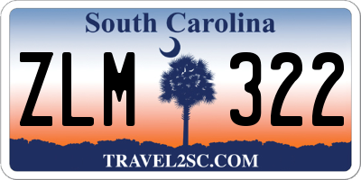 SC license plate ZLM322