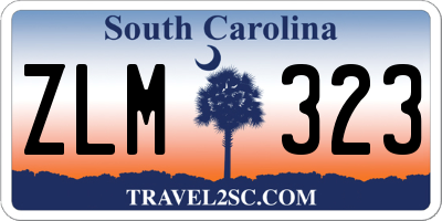 SC license plate ZLM323
