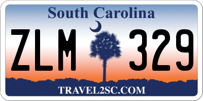 SC license plate ZLM329