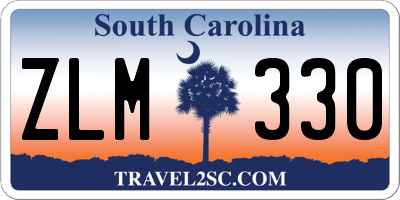 SC license plate ZLM330