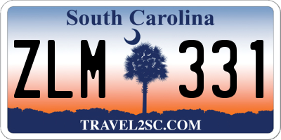 SC license plate ZLM331