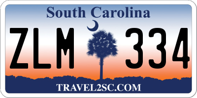 SC license plate ZLM334
